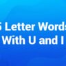 5 letter words with u and i