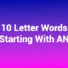10 letter words starting with an