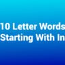 10 letter words starting with in