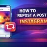 how to repost a post on instagram
